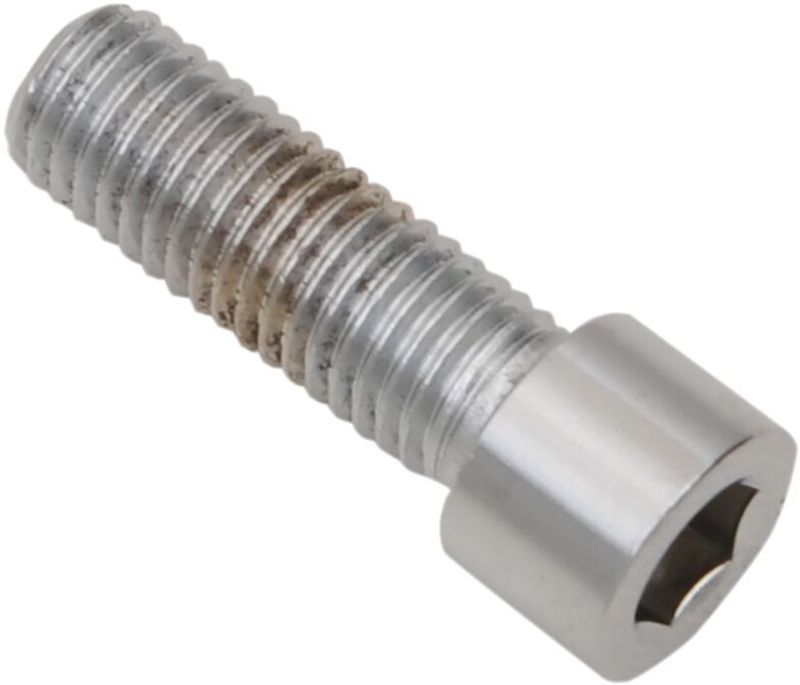 Insexskruvar Drag Specialties Fine 1/4-28X0.75 1/4-28 slät krom (10-pack)