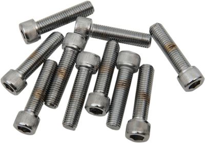 Insexskruvar Drag Specialties Fine 5/16-24X1.25 5/16-24X1 räfflad krom (10-pack)