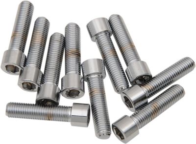 Insexskruvar Drag Specialties 5/16-24x1-1/4 slät krom 10-pack