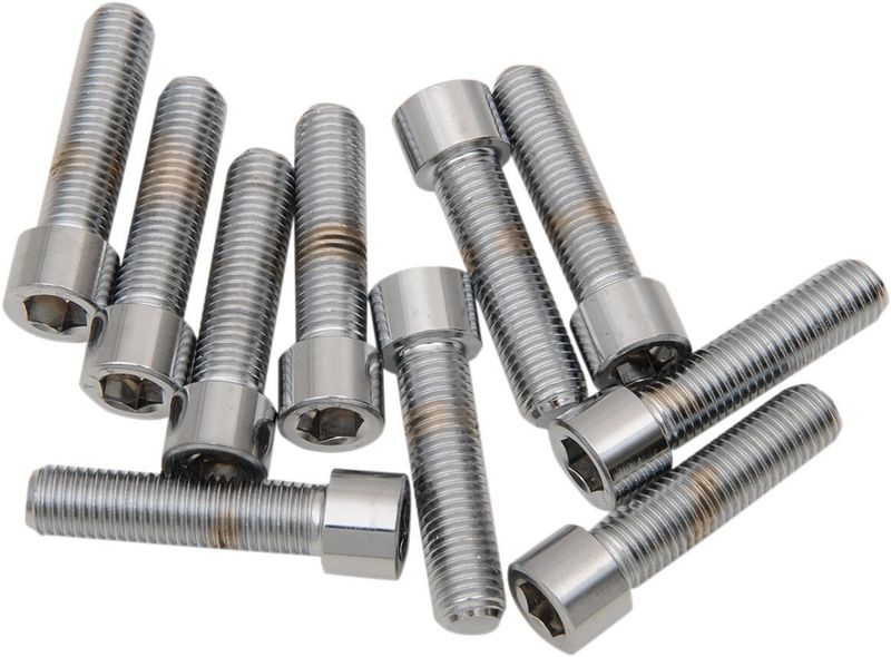 Insexskruvar Drag Specialties 5/16-24x1-1/4 slät krom 10-pack