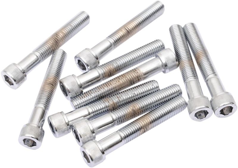 Insexskruvar Drag Specialties Fine 5/16-24X2.25 5/16-24X2 räfflad krom (10-pack)