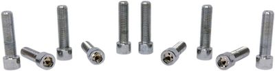 Insexskruvar Drag Specialties Fine 3/8-24X1.5 3/8-24 slät krom (10-pack)