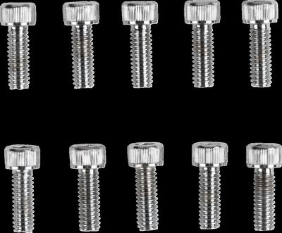 Insexskruvar Drag Specialties 8-32 1/2 räfflad krom (10-pack)