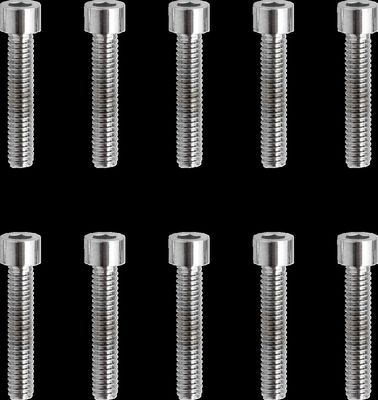 Insexskruvar Drag Specialties 8-32 7/8 slät krom (10-pack)