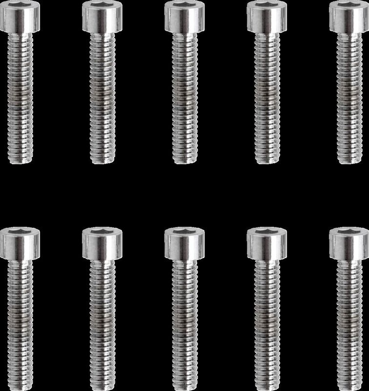 Insexskruvar Drag Specialties 8-32 7/8 slät krom (10-pack)