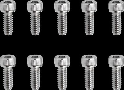 Insexskruvar Drag Specialties 10-24 1/2 räfflad krom (10-pack)