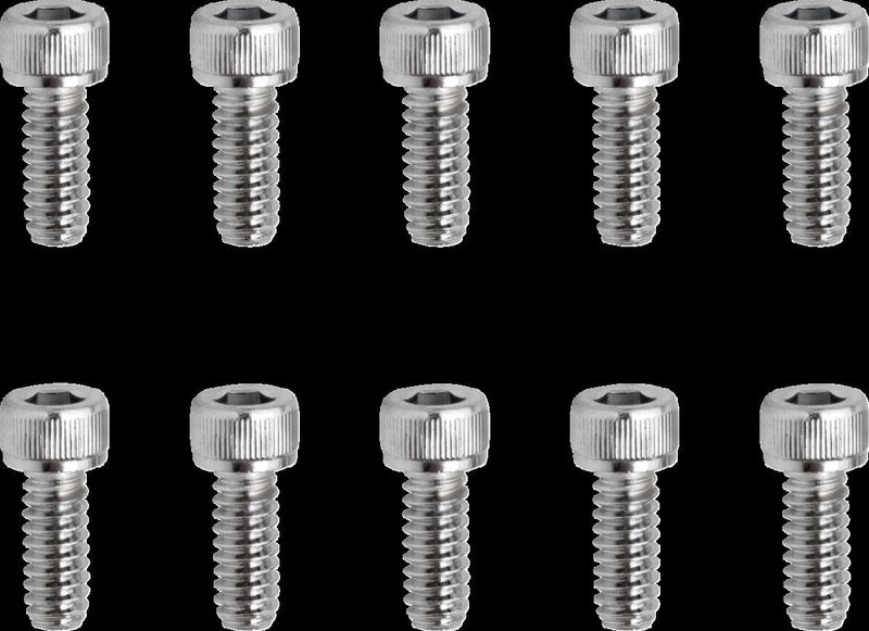 Insexskruvar Drag Specialties 10-24 1/2 räfflad krom (10-pack)