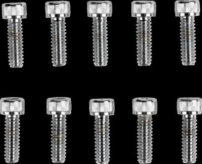 Insexskruvar Drag Specialties 10-24 5/8 räfflad krom (10-pack)