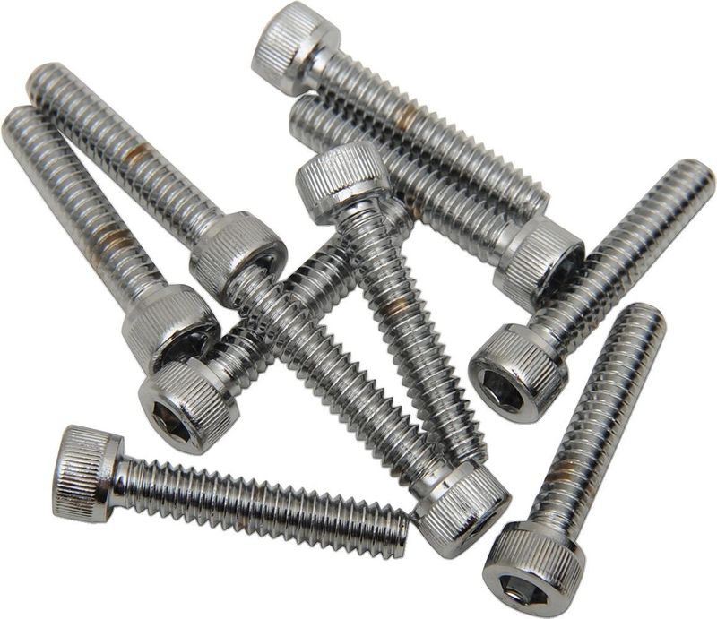Insexskruvar Drag Specialties 10-24 3/4 slät krom (10-pack)