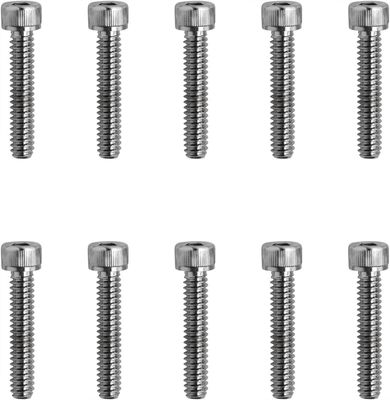 Insexskruvar Drag Specialties 10-24 1 räfflad krom (10-pack)