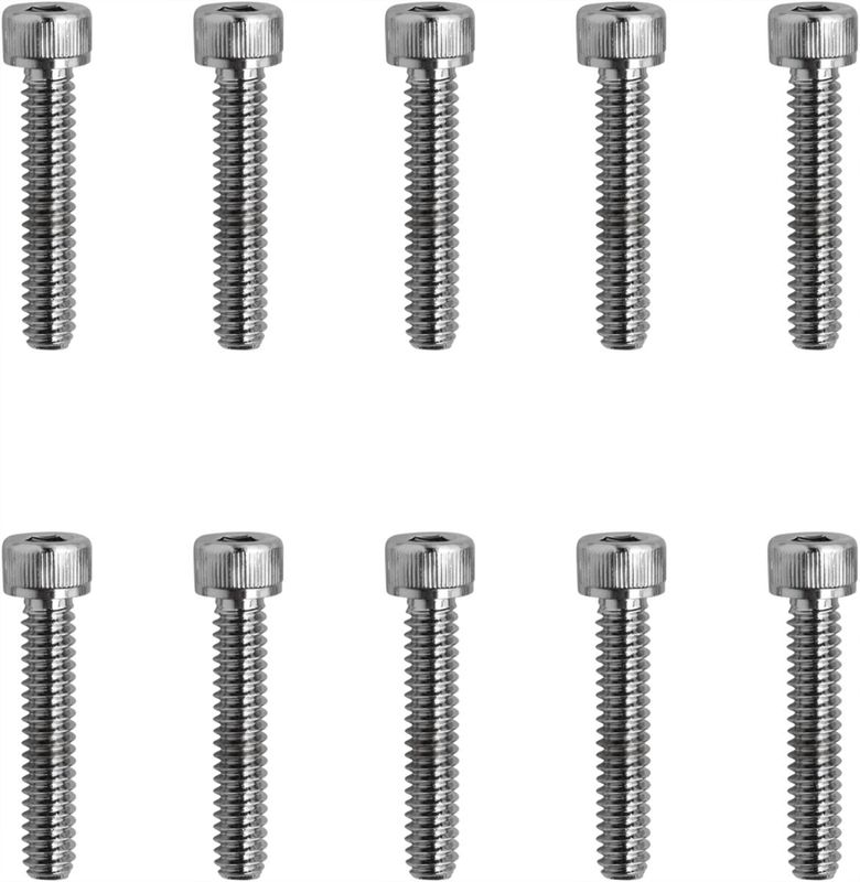 Insexskruvar Drag Specialties 10-24 1 räfflad krom (10-pack)
