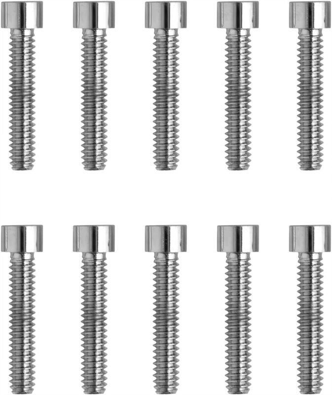 Insexskruvar Drag Specialties 10-24 1 Head slät krom (10-pack)