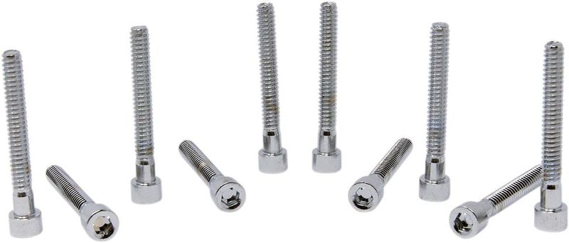 Insexskruvar Drag Specialties 10-24x1 1/2 slät krom 10-pack