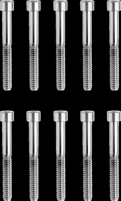 Insexskruvar Drag Specialties 10-24 1 3/4 slät krom (10-pack)