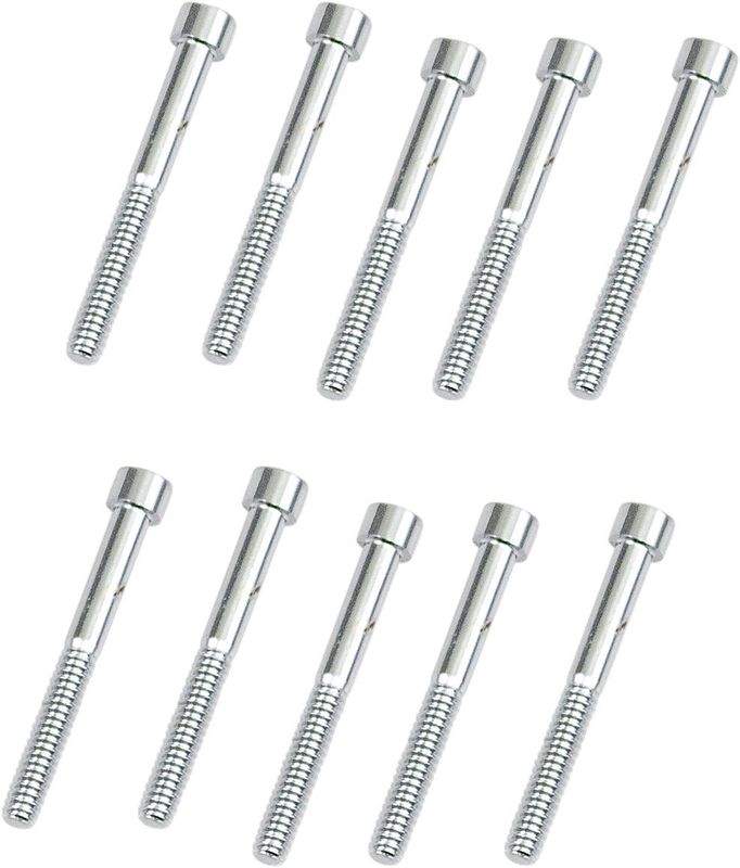 Insexskruvar Drag Specialties 10-24 1 3/4 slät krom (10-pack)