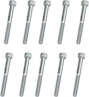 Insexskruvar Drag Specialties 10-24 2 räfflad krom (10-pack)