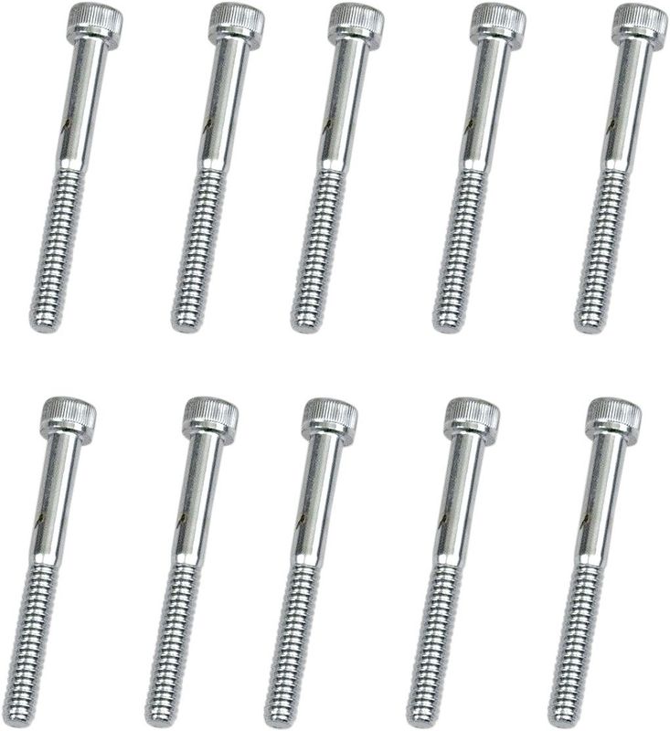 Insexskruvar Drag Specialties 10-24 2 räfflad krom (10-pack)