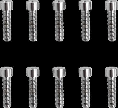 Insexskruvar Drag Specialties 10-32 3/4 slät krom (10-pack)