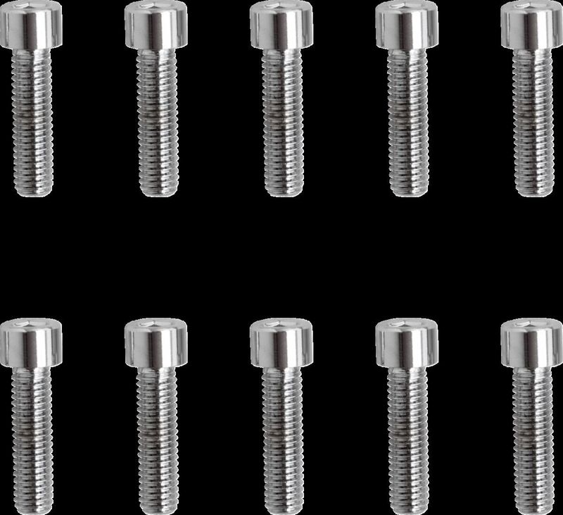 Insexskruvar Drag Specialties 10-32 3/4 slät krom (10-pack)