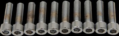 Insexskruvar Drag Specialties 10-32 3/4 slät krom (10-pack)