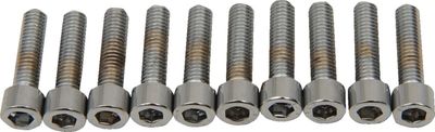 Insexskruvar Drag Specialties 10-32 7/8 slät krom (10-pack)