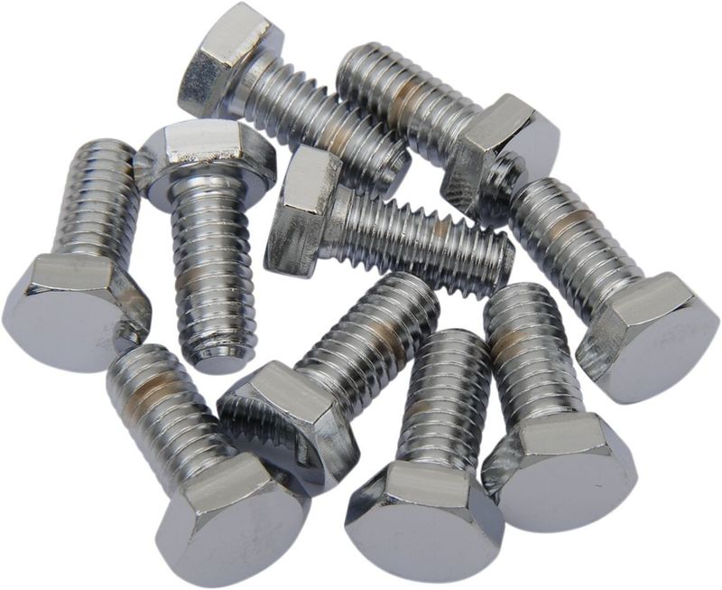 Skruvar Drag Specialties Hex-Head 5/16-18X0.875 krom (10-pack)