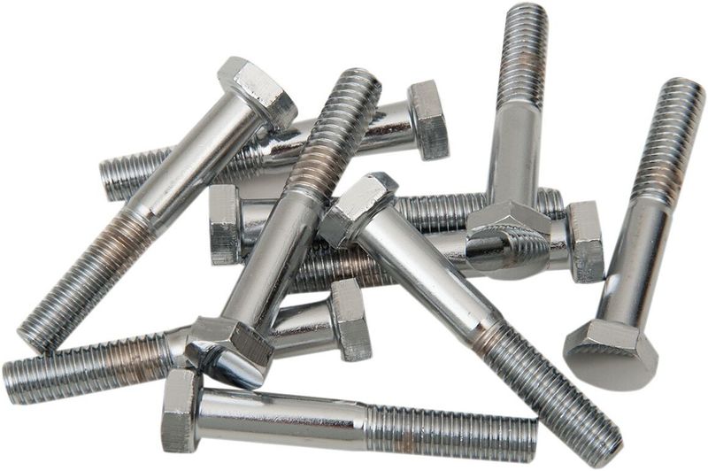 Skruvar Drag Specialties Hex-Head 5/16-18X2 krom (10-pack)