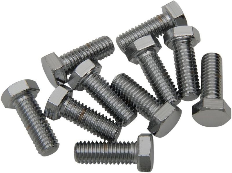 Skruvar Drag Specialties Hex-Head 3/8-16X1.25 3/8-16 krom (10-pack)