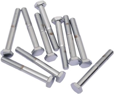 Sexkantskruvar fingänga Drag Specialties 1/4-28X2 krom (10-pack)