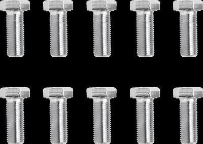 Sexkantskruvar fingänga Drag Specialties 3/8-24X1 krom (10-pack)