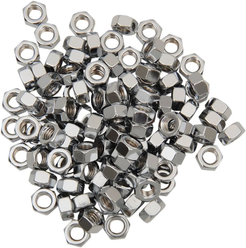Muttrar Drag Specialties 5/16-18 krom (100-pack)