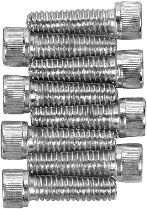 Skruv Drag Specialties krom räfflad H-D 76-99