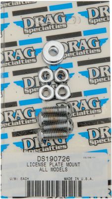 Skruv fäste Drag Specialties krom räfflad