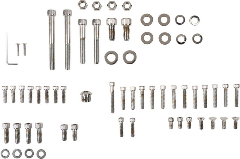 Skruv Drag Specialties krom räfflad H-D 77-84