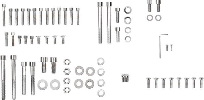 Bultsats Drag Specialties motor insex slät krom FX FL 70-76