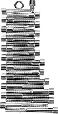 Bultsats Drag Specialties transmissionskåpa insex slät krom