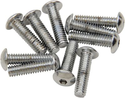 Skruvar Drag Specialties 8-32 5/8 kupolhuvud krom (10-pack)