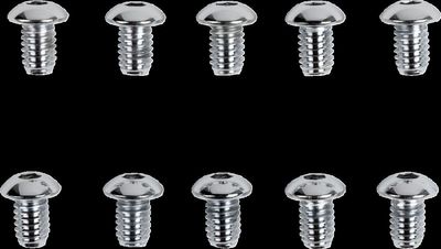 Skruvar Drag Specialties 5/16-18X0.5 5/16-18 kupolhuvud krom (10-pack)