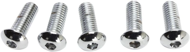 Skruvar Drag Specialties 5/16-18X0.75 5/16-18 kupolhuvud krom (10-pack)