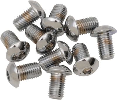 Skruvar Drag Specialties 5/16-24X0.375 5/16-24 kupolhuvud krom (10-pack)
