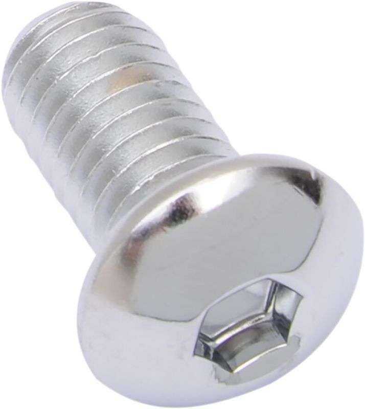 Skruvar Drag Specialties 3/8-16X0.75 3/8-16 kupolhuvud krom (10-pack)