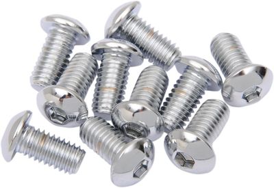 Skruvar Drag Specialties 3/8-16X1 3/8-16 kupolhuvud krom (10-pack)