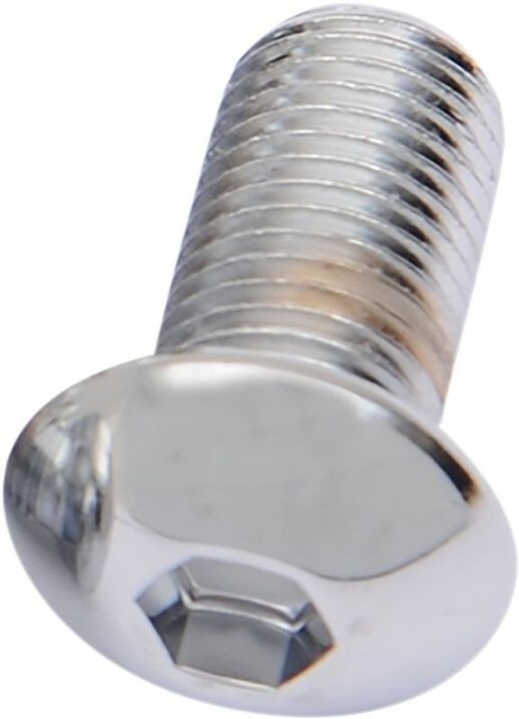 Skruvar Drag Specialties 3/8-24X0.75 3/8-24 kupolhuvud krom (10-pack)