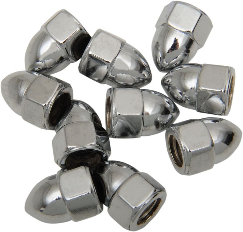 Mutter Drag Specialties Sets 5/16-18 krom (10-pack)