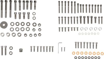 Skruvsats Drag Specialties krom slät FXR 87-94, Touring 87-93