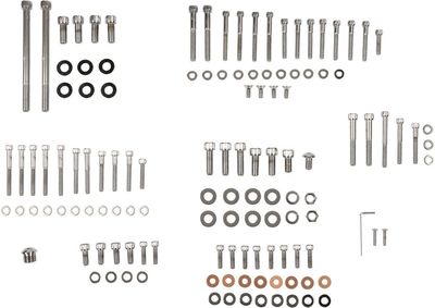Skruvsats Drag Specialties krom räfflad Sportster 91-03