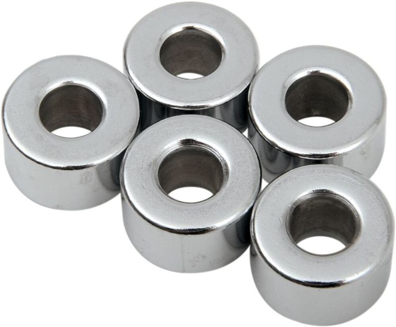Distanser Drag Specialties 1/4 5/8 3/8 krom (5-pack)