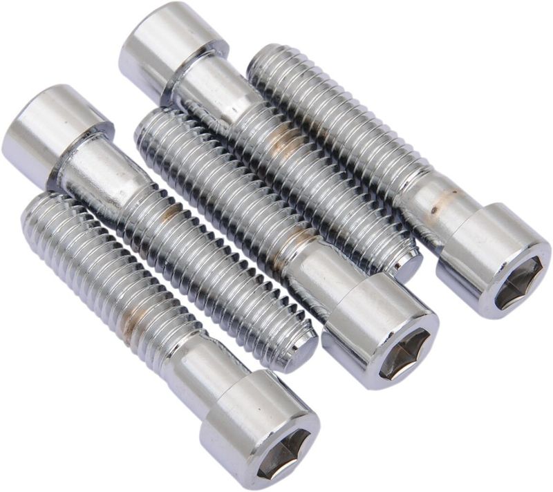 Insexskruvar Drag Specialties Coarse Smoth slät krom (5-pack)