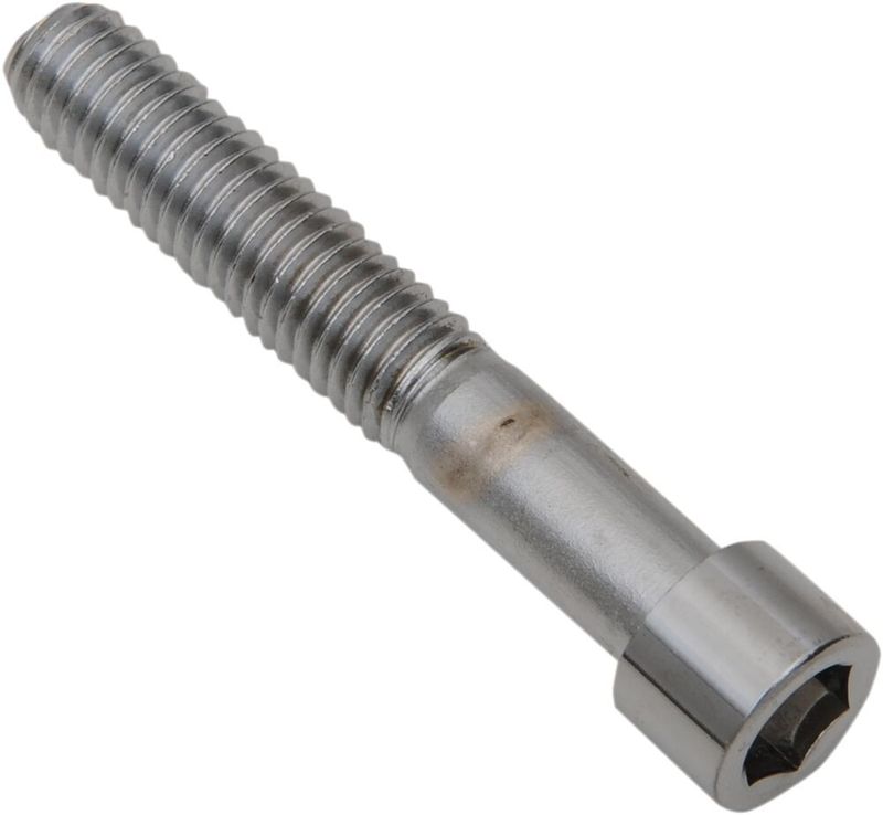 Insexskruvar Drag Specialties Coarse 7/16-14X2.5 7/16X14X2-1/2 slät krom (5-pack)