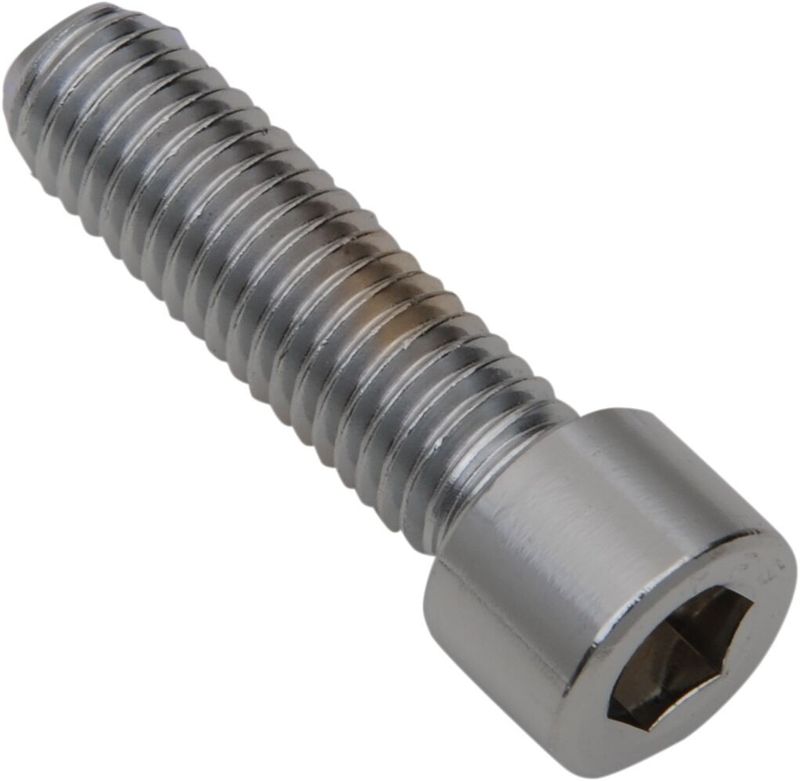 Insexskruvar Drag Specialties Coarse 1/2X13X2 1/2-13X2 slät krom (5-pack)
